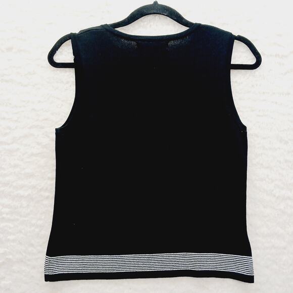 Tank Sweater Size S Black Minimalist Capsule Wardrobe Quiet Luxury Chic Office - Picture 2 of 10